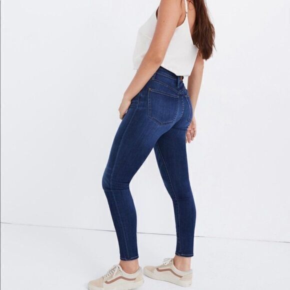NEW Madewell Tall Curvy High-Rise Skinny Jeans in Danny Wash Womens Size 36 - Picture 4 of 7